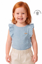 Blusa Broderie Coloritta - Azul