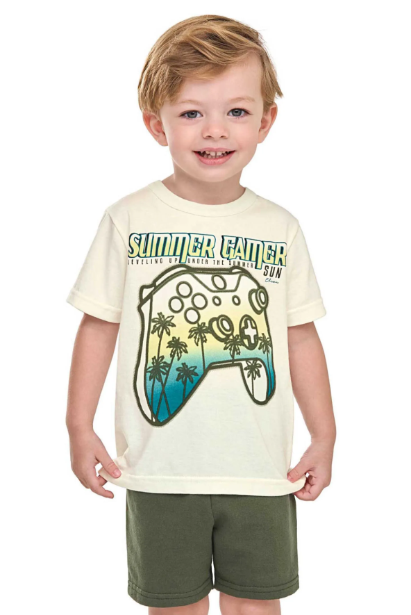 Conjunto Summer Game Elian - Blanco/Verde