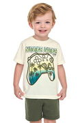 Conjunto Summer Game Elian - Blanco/Verde