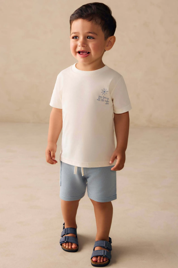 Conjunto Vacation State Coloritta - Blanco/Azul