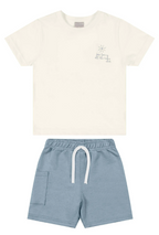 Conjunto Vacation State Coloritta - Blanco/Azul