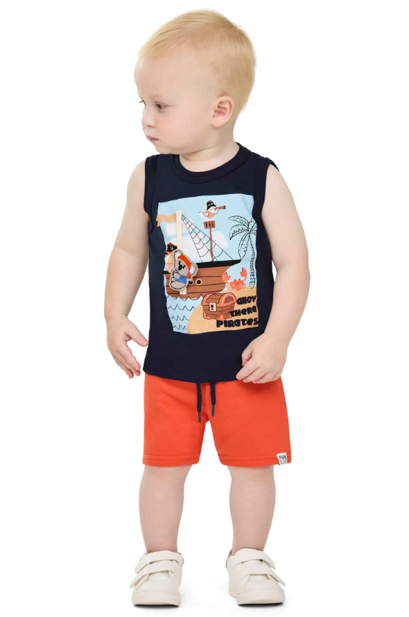 Conjunto Interactivo Pirata - Azul/Naranja