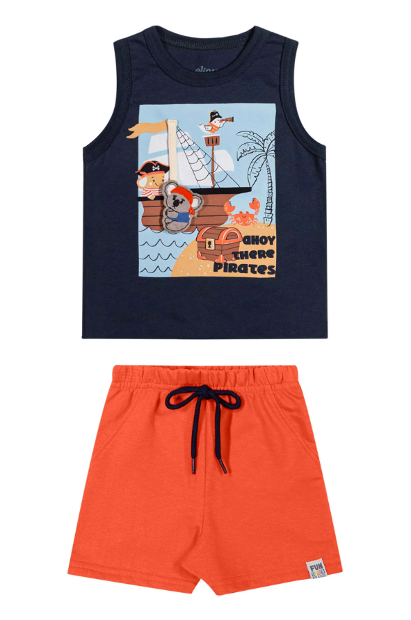 Conjunto Interactivo Pirata - Azul/Naranja