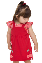 Vestido Cerezas Elian - Rojo