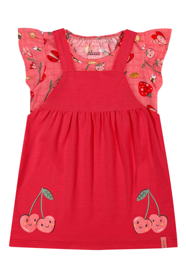 Vestido Cerezas Elian - Rojo
