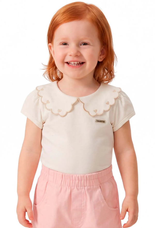Blusa C/Cuellito Coloritta - Crudo