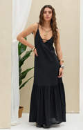 Vestido Lino LaQuia - Preto