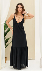 Vestido Lino LaQuia - Preto