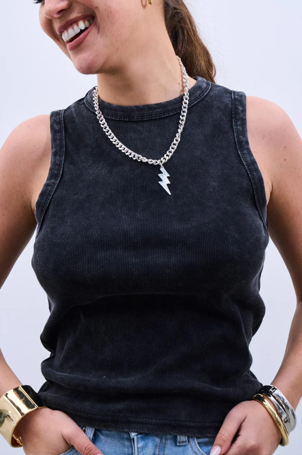 Musculosa Acid LaQuia - Negro