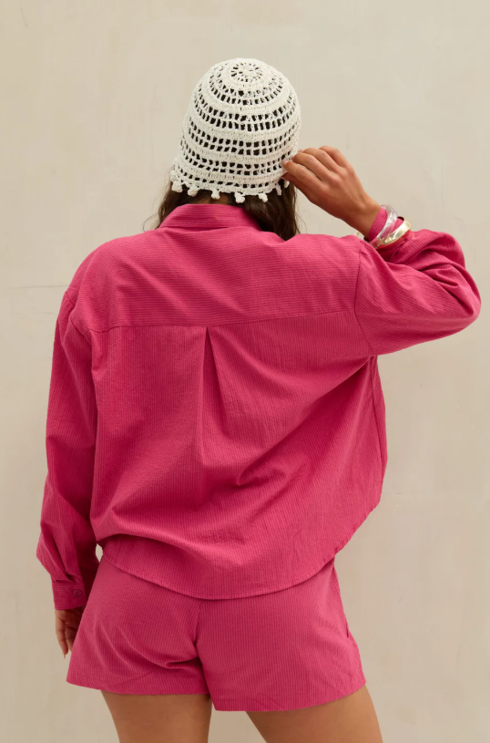 Short Rayas LaQuia - Fucsia