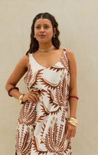 Vestido Estampado LaQuia -  Marrón