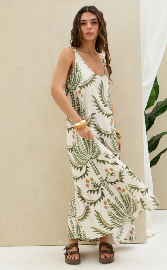 Vestido Estampado LaQuia - Verde