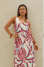 Vestido Estampado LaQuia - Rojo