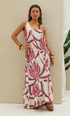Vestido Estampado LaQuia - Rojo