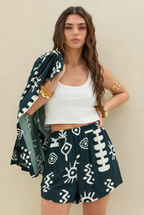 Short Estampado LaQuia - Verde Ingles