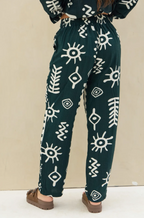 Pantalon Estampado LaQuia - Verde Ingles