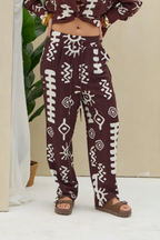 Pantalon Estampado LaQuia - Choco