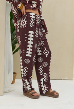 Pantalon Estampado LaQuia - Choco