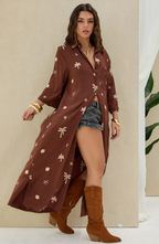 Camisola Bordada LaQuia - Choco