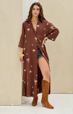 Camisola Bordada LaQuia - Choco