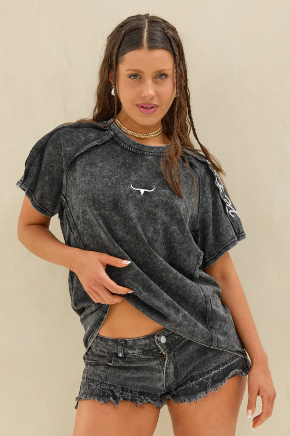 Remera Acid LaQuia - Negro