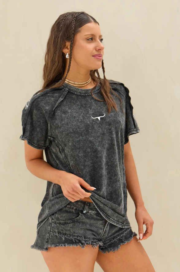 Remera Acid LaQuia - Negro