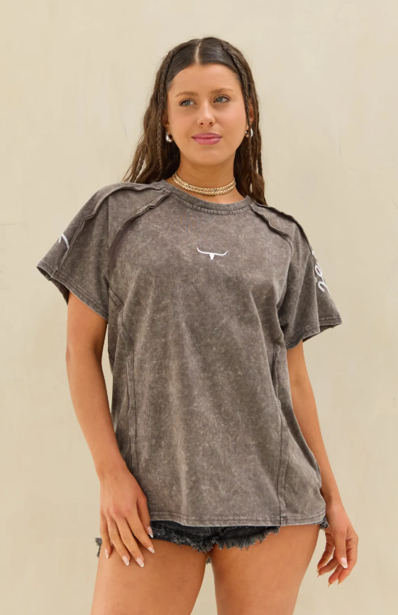 Remera Acid LaQuia - Marron