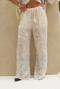 Pantalon Bordado LaQuia - Beige