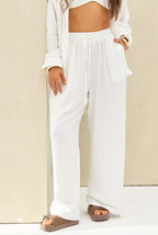 Pantalon Liso LaQuia - Blanco