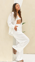Pantalon Liso LaQuia - Blanco