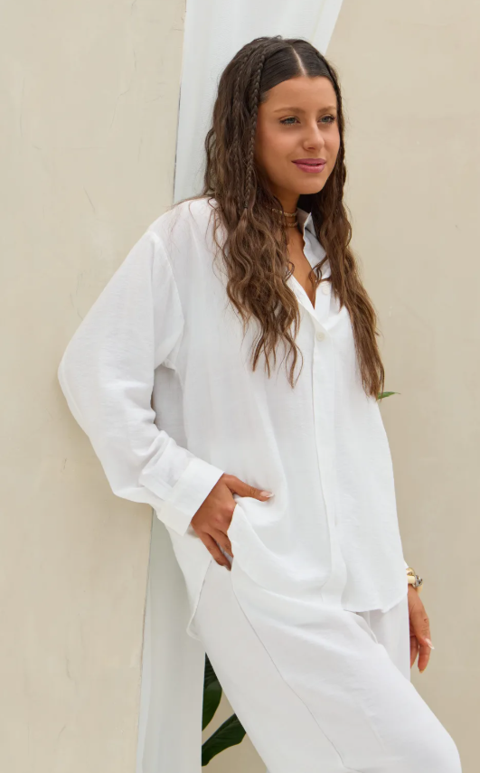 Camisa Lisa LaQuia - Blanco