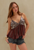 Musculosa Brillos LaQuia - Choco