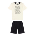 Conjunto Pijama Para Pintar Alakazoo - Blanco