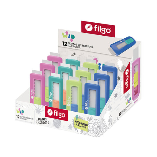 Goma de borrar lápiz con guía