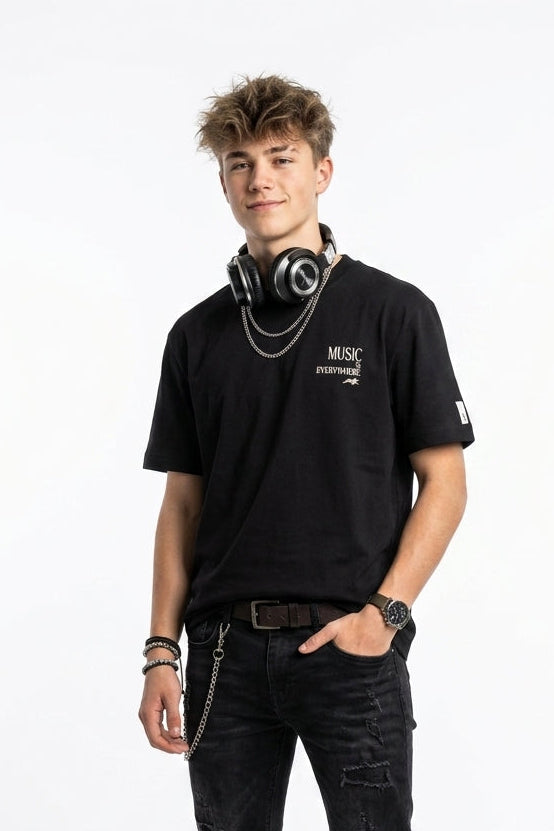 Camiseta Music Elian Beats - Preto