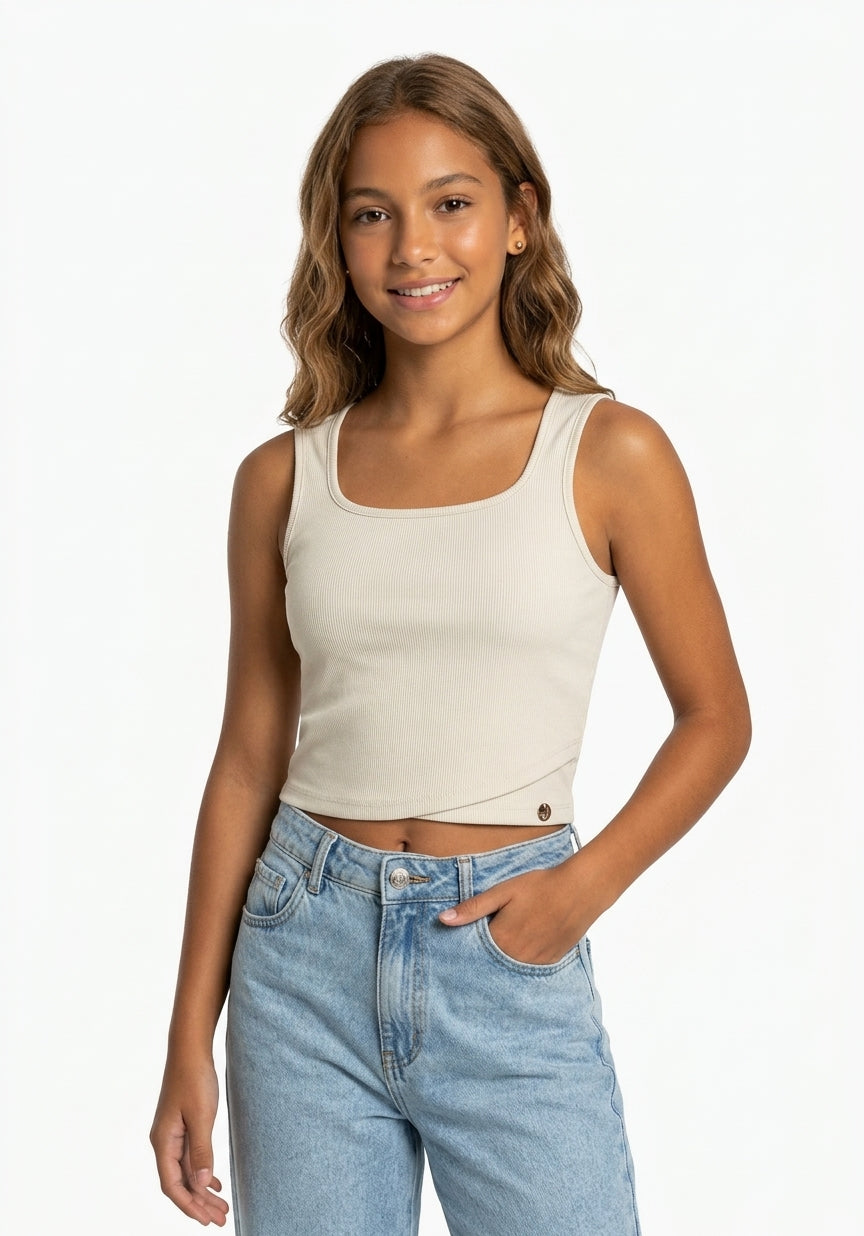 Musculosa Basic Hits - Blanco