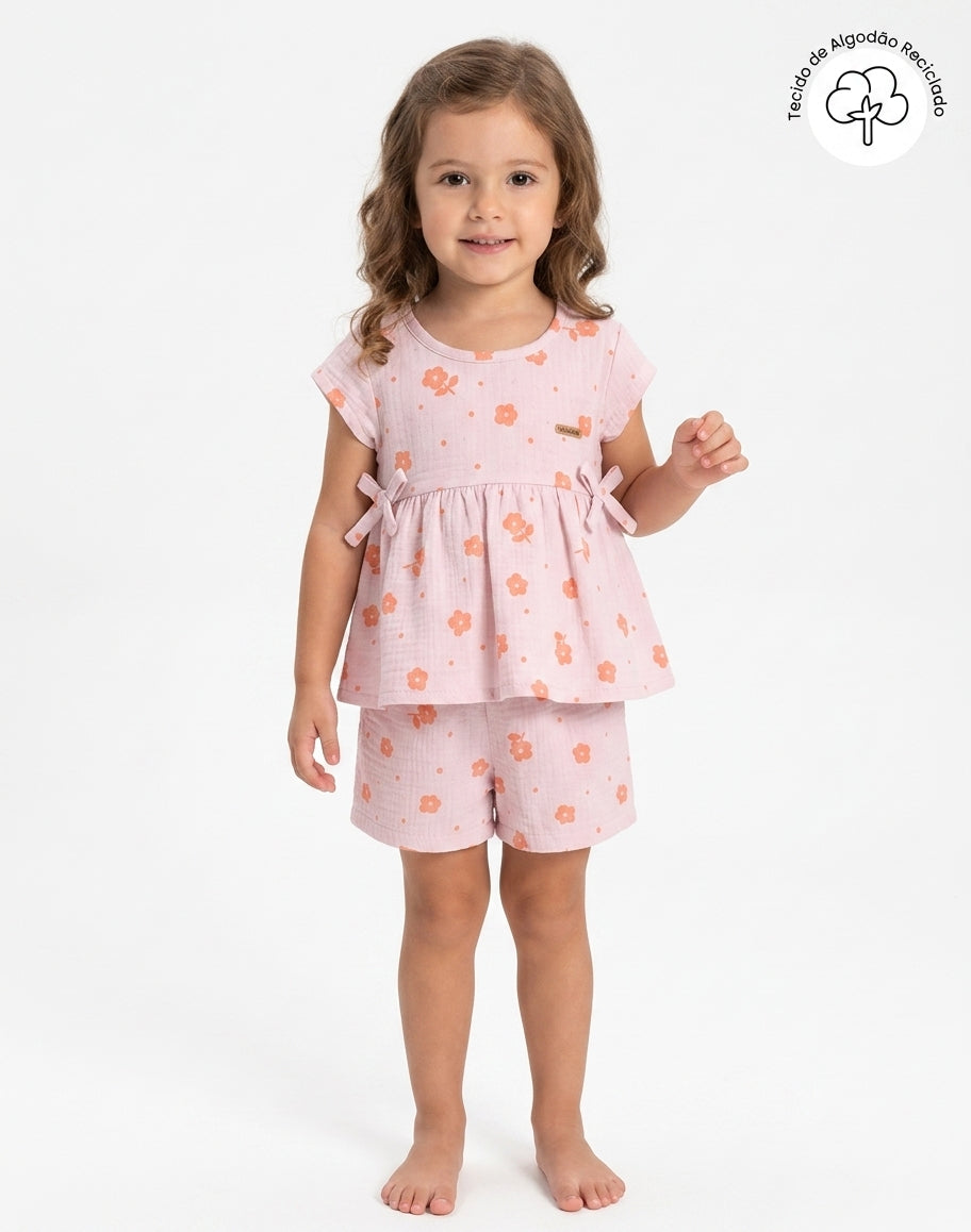 Conjunto Flores Coloritta - Rosa