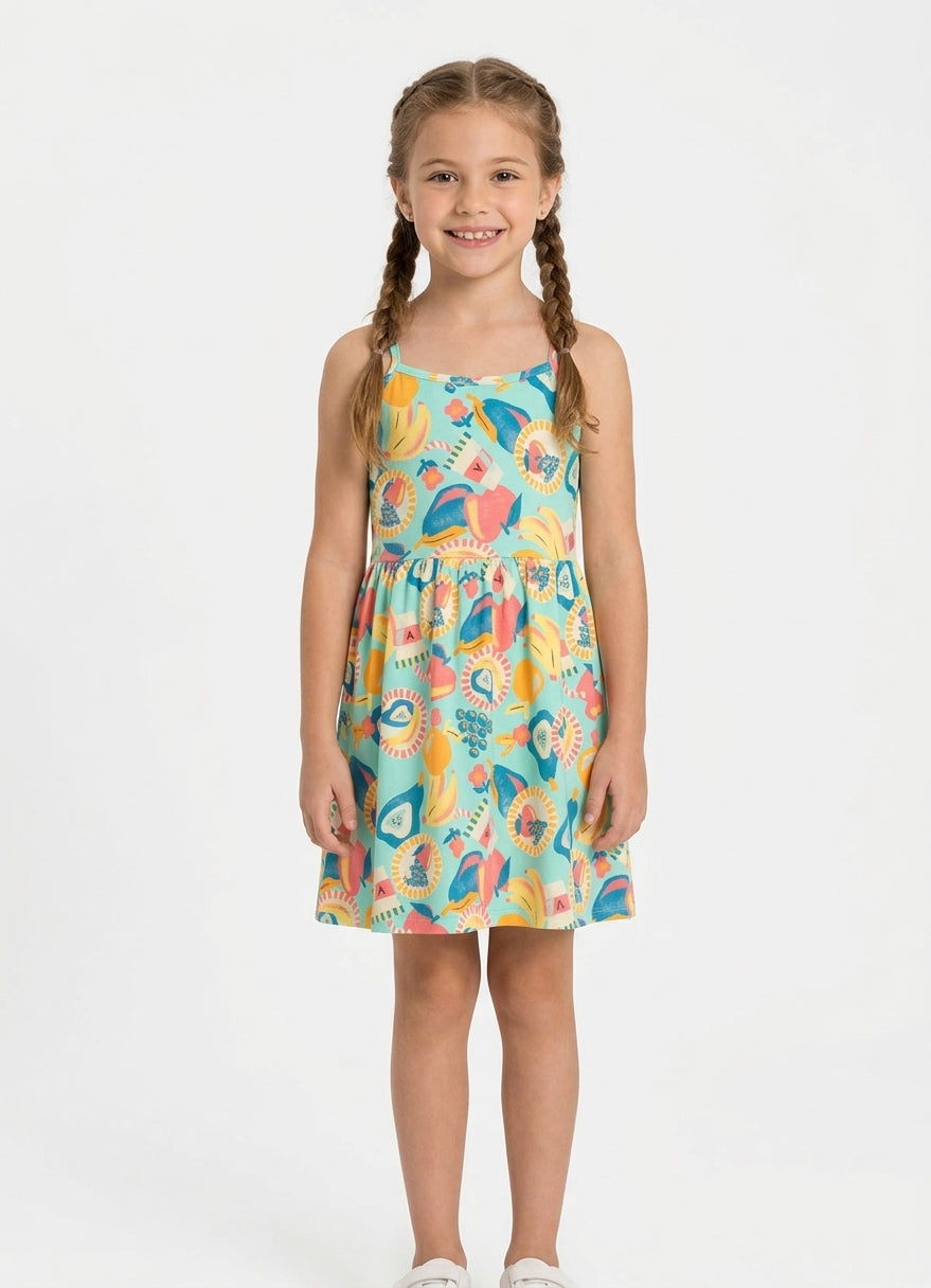 Vestido Frutas Brandili - Verde