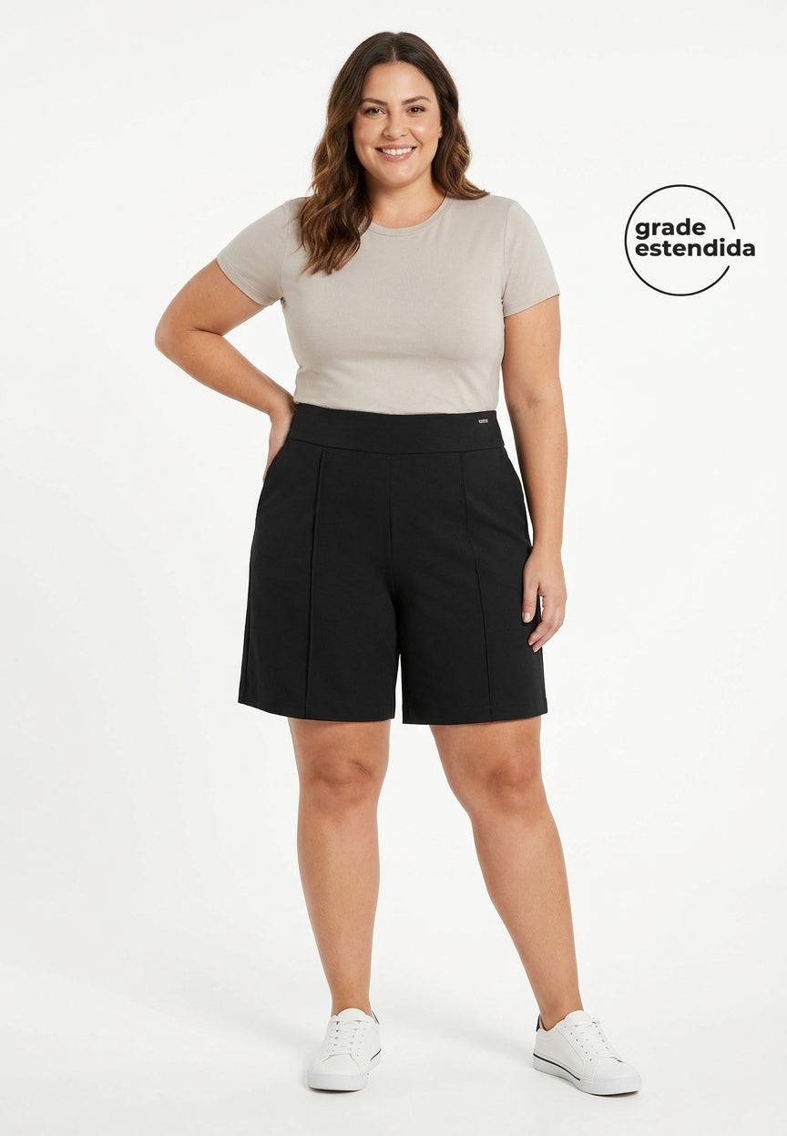 Bermudas Marialícia - Preto