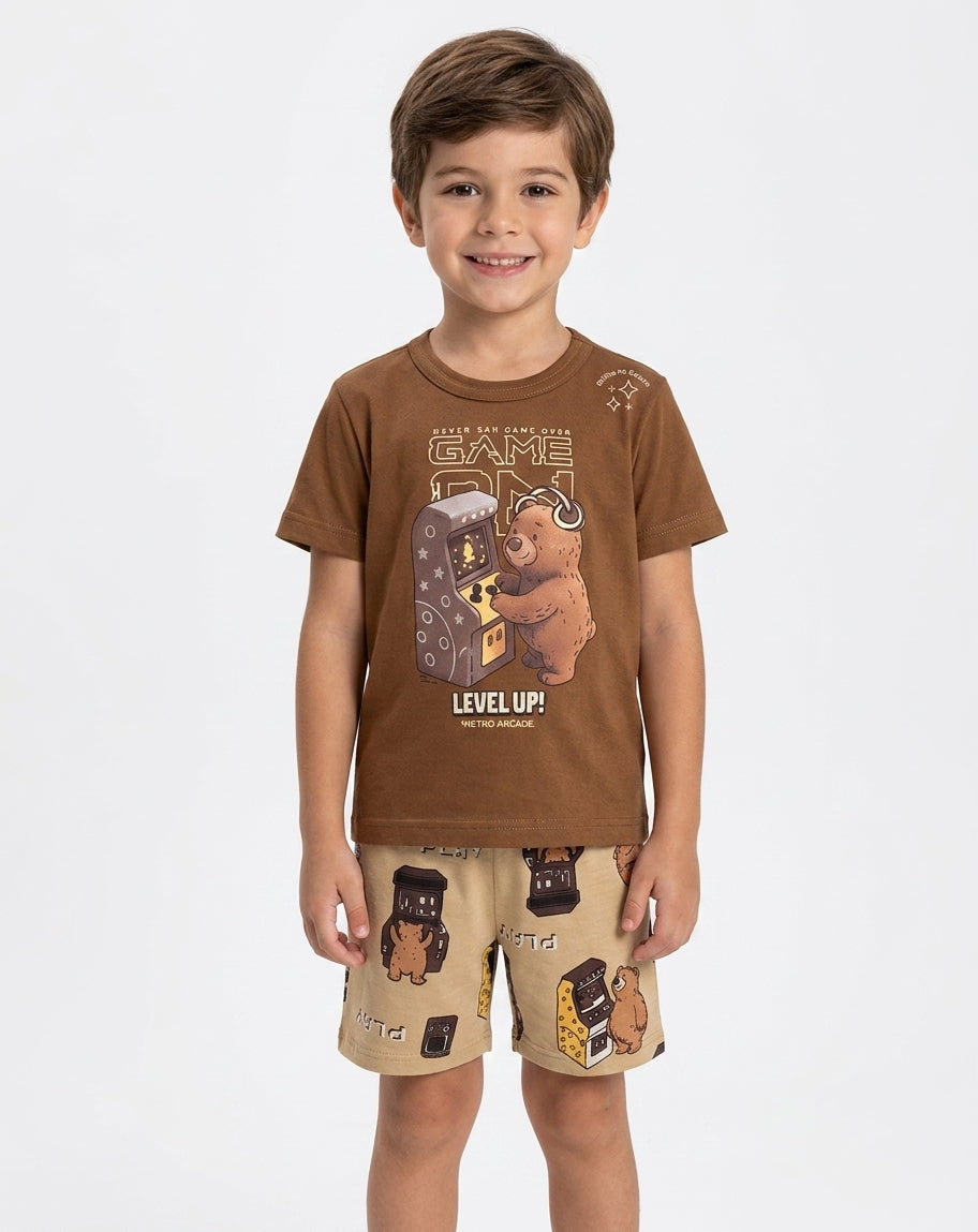 Pijama Game On Elian - Marron