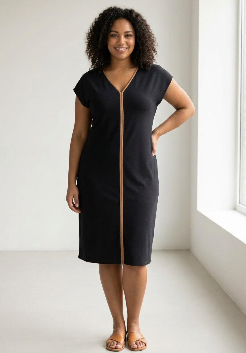 Vestido Midi Lunender - Preto