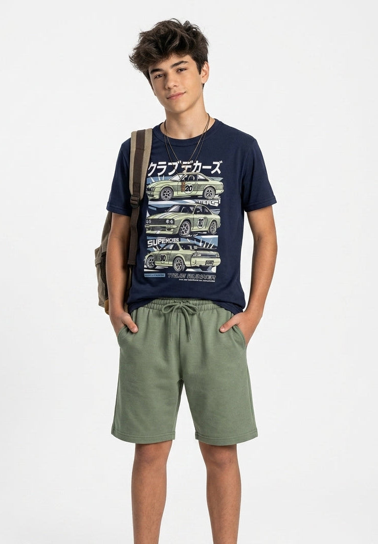 Conjunto Supecars Elian - Azul