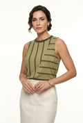 Musculosa a rayas Marialícia - Verde