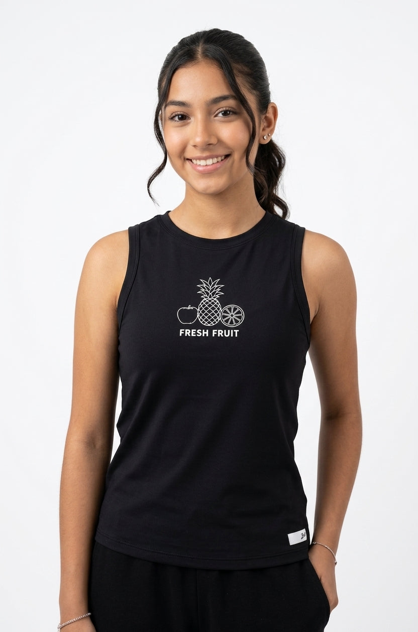 Musculosa Fresh Fruit Elian - Preto