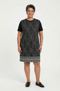 Vestido estampado Marialicia - Preto