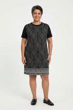 Vestido estampado Marialicia - Preto