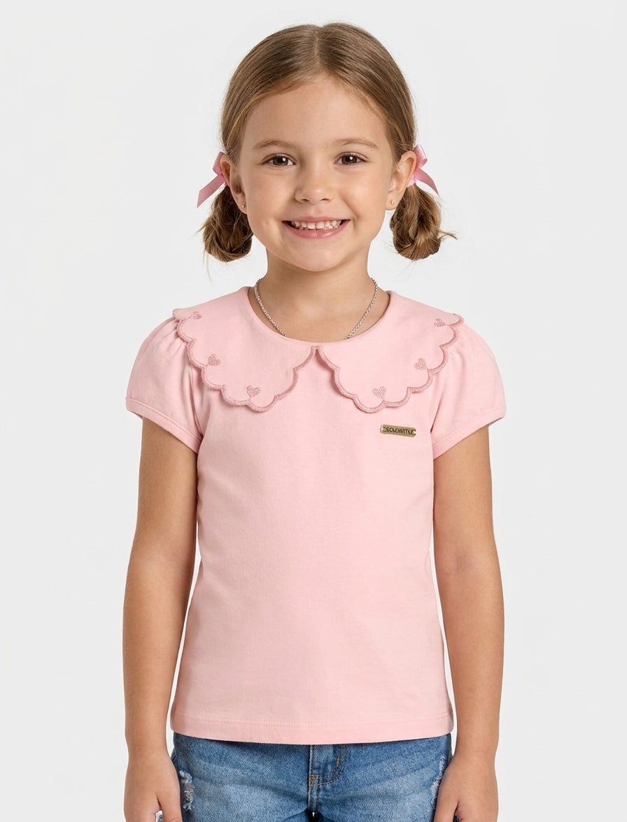 Blusa C/Cuellito Coloritta - Rosa