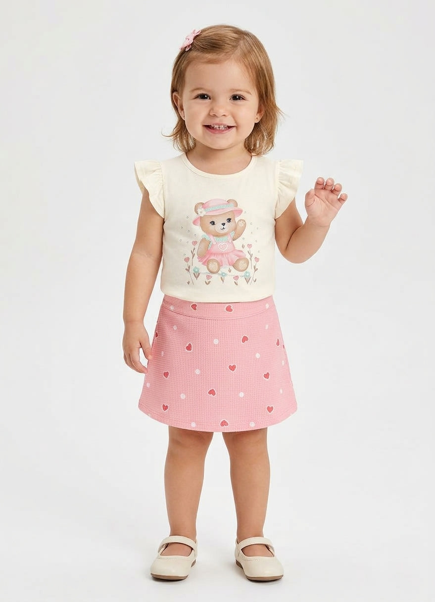 Conjunto Osito Brandili - Rosa
