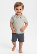 Conjunto Polo Coloritta - Hielo/Azul