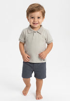 Conjunto Polo Coloritta - Hielo/Azul